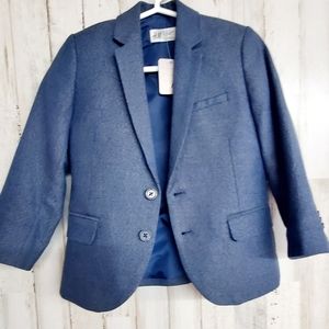 Boys Toddler Suit Jacket Blazer Coat Grey 4T